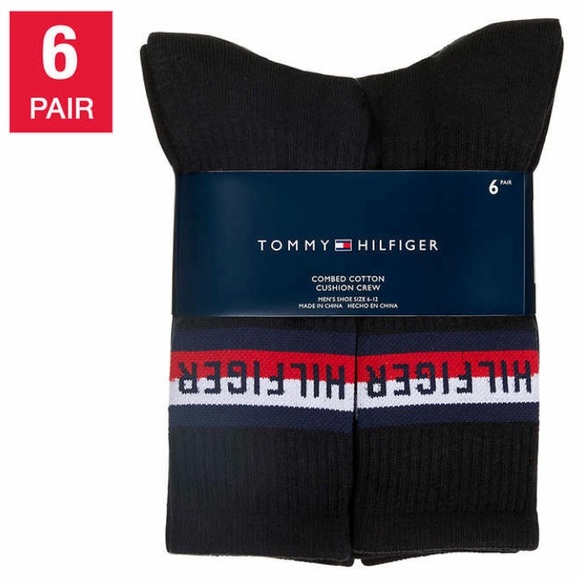 Tommy Hilfiger Cotton Cushion Crew Socks 6-Pair - Picture 3 of 16